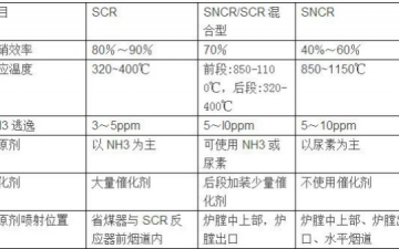 烟气SCR脱硝与SNCR脱硝技术比较，sncr